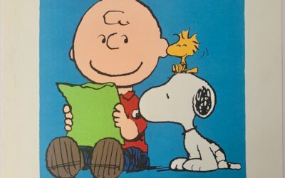 Snoopy and Woodstock reading Charlie brown’s letter